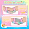 image:imageNEMONE Knee Pads for Kids Girls Boys Knee Elbow Pads Wrist Guards with Drawstring Bag Adjustable Reflective Protective Gear Set for Roller Skates Bike Cycling Skateboard Scooter  Green MPink