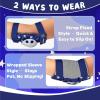image:imageNEMONE Knee Pads for Kids Girls Boys Knee Elbow Pads Wrist Guards with Drawstring Bag Adjustable Reflective Protective Gear Set for Roller Skates Bike Cycling Skateboard Scooter  Green MBlack White
