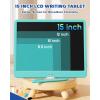 imageBravokids LCD Writing Tablet for 38 Year Old Girls and Boys  10 Inch Electronic Doodle Board Drawing Pad Educational Birthday Gift for Kids and Toddlers YellowBlue