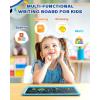 imageBravokids LCD Writing Tablet for 38 Year Old Girls and Boys  10 Inch Electronic Doodle Board Drawing Pad Educational Birthday Gift for Kids and Toddlers YellowBlue