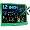 imageBravokids LCD Writing Tablet for 38 Year Old Girls and Boys  10 Inch Electronic Doodle Board Drawing Pad Educational Birthday Gift for Kids and Toddlers YellowGreen