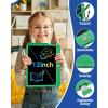 imageBravokids LCD Writing Tablet for 38 Year Old Girls and Boys  10 Inch Electronic Doodle Board Drawing Pad Educational Birthday Gift for Kids and Toddlers YellowGreen