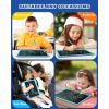 imageBravokids LCD Writing Tablet for 38 Year Old Girls and Boys  10 Inch Electronic Doodle Board Drawing Pad Educational Birthday Gift for Kids and Toddlers YellowBlue