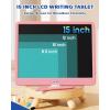 imageBravokids LCD Writing Tablet for 38 Year Old Girls and Boys  10 Inch Electronic Doodle Board Drawing Pad Educational Birthday Gift for Kids and Toddlers YellowPink