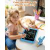 imagebravokids 10 Inch Drawing Tablet for Girls Colorful LCD Writing Tablet for Kids Erasable Drawing Pad for Toddler Learning Painting ToysBirthday for 3 4 5 6 7 8 9 10 Years Old BoysBlueorange