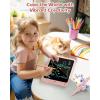 imagebravokids 10 Inch Drawing Tablet for Girls Colorful LCD Writing Tablet for Kids Erasable Drawing Pad for Toddler Learning Painting ToysBirthday for 3 4 5 6 7 8 9 10 Years Old BoysPink