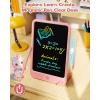 imagebravokids 10 Inch Drawing Tablet for Girls Colorful LCD Writing Tablet for Kids Erasable Drawing Pad for Toddler Learning Painting ToysBirthday for 3 4 5 6 7 8 9 10 Years Old BoysPink