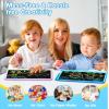 imagebravokids 10 Inch LCD Writing Tablet for Kids Erasable Drawing Tablet for Toddlers Doodle Board for Boys Learning Painting Pads Toys Christmas Birthday Gifts for 3 4 5 6 Years Old GirlsBlue
