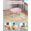 imagebravokids Magnetic Drawing Board for Kids with Sturdy Legs Color Erasable Doodle Writing Pad for Toddler Boy Girls Educational Preschool Learning Toys for 1 2 3 3 4 Years Old Birthday Gifts BluePink