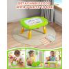 imagebravokids Magnetic Drawing Board for Kids with Sturdy Legs Color Erasable Doodle Writing Pad for Toddler Boy Girls Educational Preschool Learning Toys for 1 2 3 3 4 Years Old Birthday Gifts BlueGreen