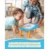 imagebravokids Magnetic Drawing Board for Kids with Sturdy Legs Color Erasable Doodle Writing Pad for Toddler Boy Girls Educational Preschool Learning Toys for 1 2 3 3 4 Years Old Birthday Gifts BlueBlue