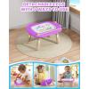 imagebravokids Magnetic Drawing Board for Kids with Sturdy Legs Color Erasable Doodle Writing Pad for Toddler Boy Girls Educational Preschool Learning Toys for 1 2 3 3 4 Years Old Birthday Gifts BluePurple