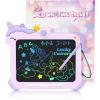 imagebravokids LCD Writing Tablet for KidsToys for 2 3 4 5 6 Year Old Girl Gifts85 Inch Toddler Doodle Board Drawing Tablet Unicorn Toys Christmas Birthday Gifts PinkPurple