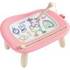 imagebravokids Magnetic Drawing Board for Kids with Sturdy Legs Color Erasable Doodle Writing Pad for Toddler Boy Girls Educational Preschool Learning Toys for 1 2 3 3 4 Years Old Birthday Gifts BluePink