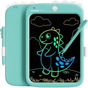 imagebravokids 10inch LCD Writing Tablet for Kids Colorful Toddlers Toys Drawing Board Educational GirlsToys Unicorn Doodle Board Toys for 2 3 4 5 6 7 8 Year Old Boys BirthdayBlue