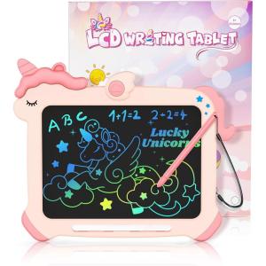imagebravokids LCD Writing Tablet for KidsToys for 2 3 4 5 6 Year Old Girl Gifts85 Inch Toddler Doodle Board Drawing Tablet Unicorn Toys Christmas Birthday Gifts PinkPink