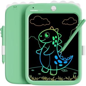 imagebravokids 10inch LCD Writing Tablet for Kids Colorful Toddlers Toys Drawing Board Educational GirlsToys Unicorn Doodle Board Toys for 2 3 4 5 6 7 8 Year Old Boys Birthday Christmas GiftsGreen