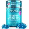 imageMAREE Hair Oil for Damaged Hair  Keratin Styling ampamp Moisturizing Oil Capsules with Avocado Jojoba ampamp Argan Oil  Leavein Anti Frizz Hair Serum for Frizzy and Damaged Hair Vitamins A E ampamp B532 Fl Oz Pack of 1
