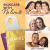 imageMAREE Collagen Facial Mask with Hyaluronic Acid  Hydrating Face Masks Skincare  Mascarillas Faciales For Women Skin Care  Gold 5 CountGold