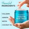 imageMAREE Hair Mask for Damaged Hair  Keratin Treatment Conditioner  Extremely Deep Conditioning Mask Hydrating ampamp Repairing Keratina Mascarilla Para el CabelloWhite