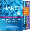 imageMAREE Collagen Facial Mask with Hyaluronic Acid  Hydrating Face Masks Skincare  Mascarillas Faciales For Women Skin Care  Gold 5 CountMulticolor