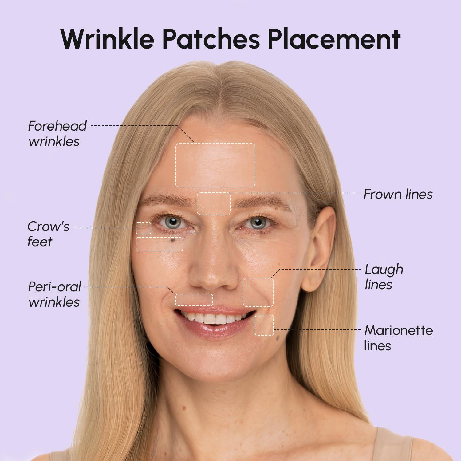 imageMAREE Face Lift Tape Wrinkle Patches  Smile Line Patches for Face Eyes Neck ampamp Forehead  Anti Wrinkle Patches for Lip  Face