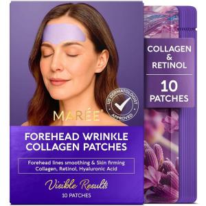 imageMAREE Neck Wrinkle Patches  Collagen AntiWrinkle Patches with Retinol ampamp Hyaluronic Acid for Face Lift  Neck Mask for Tightening and Firming  Neck Lifting Mask ampamp Face Tape for Neck Wrinkles  5 PcsForehead Patches