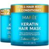 imageMAREE Deep Conditioning LeaveIn Hair Mask for Damaged Hair  Keratin Hair Treatment with Biotin Natural Oils ampamp Vitamins  LeaveIn Conditioner for Repair and Hydration  Mascarilla Para CabelloWhite