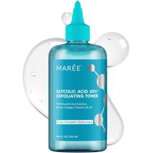 image:imageMAREE Exfoliating Toner with Salicylic Acid  AHA BHA Face Exfoliant amp Pore Cleaner  BHA Liquid Exfoliant for Sebum amp Dead Skin Care Remover  Face Exfoliator  Acido Salicilico Exfoliante FacialGlycolic Acid