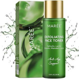 image:imageMAREE Exfoliating Toner with Salicylic Acid  AHA BHA Face Exfoliant amp Pore Cleaner  BHA Liquid Exfoliant for Sebum amp Dead Skin Care Remover  Face Exfoliator  Acido Salicilico Exfoliante FacialExfoliating