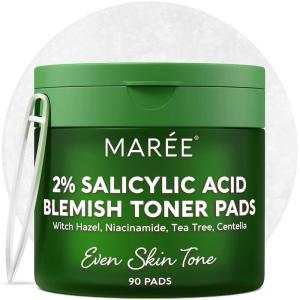 image:imageMAREE Vitamin C Toner Pads for Face  Brightening Facial Polishes with 20 Complex Vitamin C Collagen Niacinamide TXA  Facial Radiance Uneven Skin Tone Acne Clearing Pads  Glow Up Skincare DeviceBlemish Toner Pads
