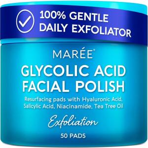 image:imageMAREE Vitamin C Toner Pads for Face  Brightening Facial Polishes with 20 Complex Vitamin C Collagen Niacinamide TXA  Facial Radiance Uneven Skin Tone Acne Clearing Pads  Glow Up Skincare DeviceGlycolic Pads