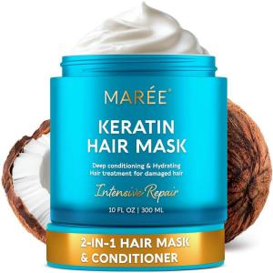 image:imageMAREE Curl Repair Hair Mask  Deep Conditioning Care for Damaged Dry Curly Hair Products for Women amp Men  Curl Moisturizer amp Conditioner  Tratamiento Mascarilla para el Cabello Seco y MaltratadoWhite