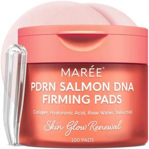 image:imageMAREE Hyaluronic Acid Toner Pads  Hydrating Face Wipes for Women Cleansing  Zero Pore Toning Brightening Exfoliating Face Pads  Pore Reducer Facial Peels  Acne Treatment DeviceSalmon