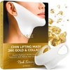 image:imageMAREE Chin Strap V Line Lifting Mask  24K Gold Face amp Neck Lift Tape Mask  Double Chin Strap for Sleeping  Neck Wrinkle Patches Reducer amp Jawline Shaper for Firming Tightening amp Lifting  10 PCS10 Count Pack of 1