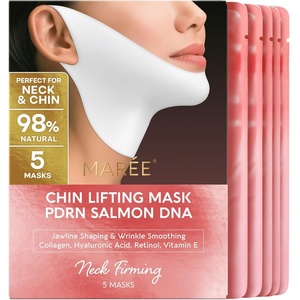 image:imageMAREE V Line Lifting Mask with 24K Gold  Deep Collagen Face Mask for Women  Jawline Shaper Mask with Retinol amp Hyaluronic Acid  Neck Tightening amp Firming  Double Chin Strap for Face Lift  2 packSalmon