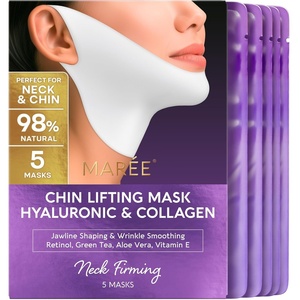 image:imageMAREE V Line Lifting Mask with 24K Gold  Deep Collagen Face Mask for Women  Jawline Shaper Mask with Retinol amp Hyaluronic Acid  Neck Tightening amp Firming  Double Chin Strap for Face Lift  2 packPurple
