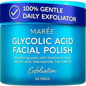 image:imageMAREE Self Tanning Facial Pads  Exfoliating Glow Pads amp Tan Towels for Face amp Body  Travel Size Self Tanner Wipes for Sunless Face Tanning  No Rinse Gradual Natural Fair to Medium Tan TowelettesBlue