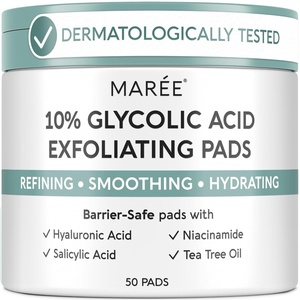 image:imageMAREE Self Tanning Facial Pads  Exfoliating Glow Pads amp Tan Towels for Face amp Body  Travel Size Self Tanner Wipes for Sunless Face Tanning  No Rinse Gradual Natural Fair to Medium Tan TowelettesDark Blue