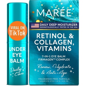 image:imageMAREE Under Eye Balm Stick Hydrating  Retinol Caffeine Under Eye Brightener Stick for Older Women  Collagen Undereye Cream for Dark Circles amp Wrinkles  028 Ounce GoldTeal