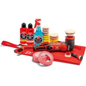 imageGriots Garage 10918 GR3 Mini Rotary Polisher  Variable Speed 700Watt Rotary Polisher  Includes 1 2 ampamp 3 Backing Plates 2 ampamp 3 Shaft Extensions  Dual Pivot Trigger For Easier Control11678RPGKIT