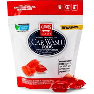 imageGriots Garage 10846 SuperConcentrated Car Wash Pods 18pc  Easy to Use PH Neutral Concentrated Pods Work in Wash Buckets Foam Cannons ampamp Foaming Sprayers  Safe On All Exterior Surfaces
