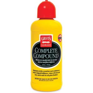 imageGriots Garage 10862 Complete Compound  Remove Scratches ampamp Swirl Marks by Hand or With a Polisher Easy Wipe Off With No Dust Body Shop Safe with No Silicones or Fillers  16 Ounce