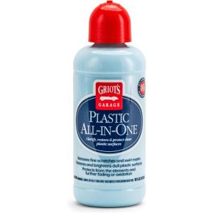 imageGriots Garage 10872 Plastic AllinOne 16oz  Polish Restore ampamp Protect Clear or Glossy Plastics  Perfect for Vehicle Lights Gauges BPillars Windscreens ampamp More  Ceramic Infused Protection