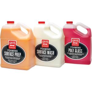 imageGriots Garage 11596 BOSS Foaming System Gallon Kit  Includes BOSS Foaming Surface Prep BOSS Foaming Surface Wash ampamp BOSS Foaming Poly Gloss Gallons  Highly Concentrated Formulas For Foam Cannons