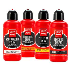imageGriots Garage 11675 BOSS Cream Enthusiast Kit  Complete Collection of Professional Grade BOSS Creams  Remove Fine to Severe Paint Defects Including Swirls Scratches Oxidation Stains ampamp More