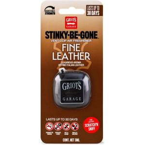 imageGriots Garage 10767 StinkyBeGone Vent Clip Air Freshener  JDM SquashFine Leather