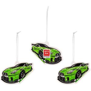 imageGriots Garage 10823 StinkyBeGone Hanging Air Fresheners  Fine Leather 3PackJDM Squash