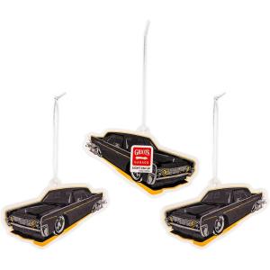 imageGriots Garage 10823 StinkyBeGone Hanging Air Fresheners  Fine Leather 3PackLight Em Up
