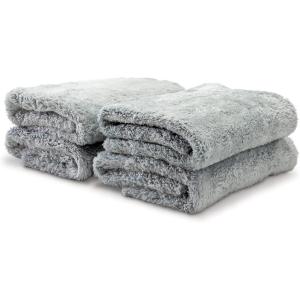 imageGriots Garage Microfiber UltraPlush Edgeless Towels for Car Detailing Cleaning and Polishing Lint and ScratchFree 16 x 16 Set of 4 10286